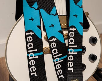 Personalized Guitar Strap, Custom Band Logo, Musician Gift