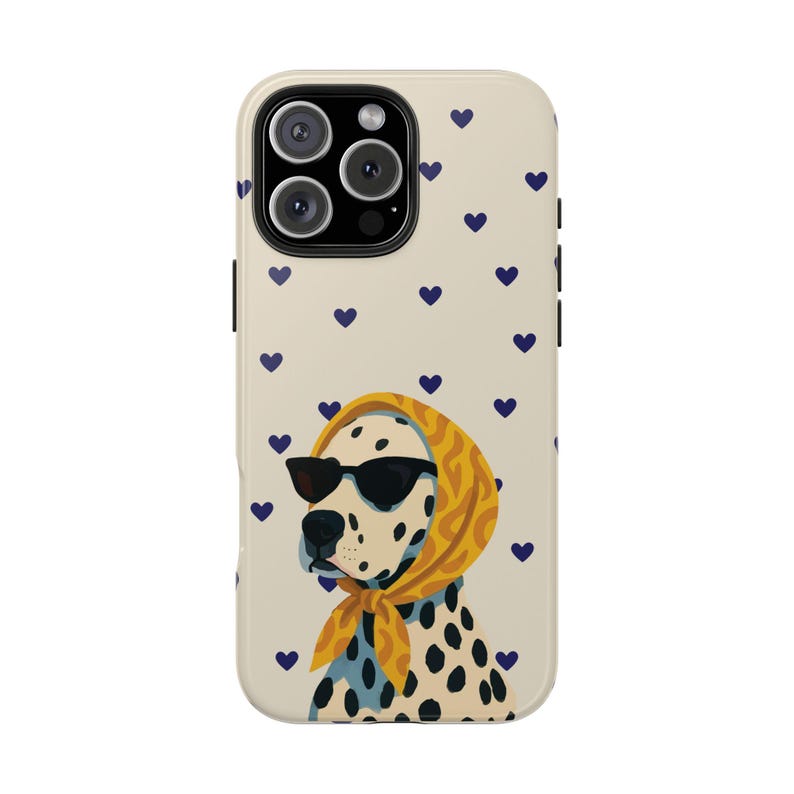 Personalized Cute Dog Phone Case for iPhone 17 16 15 14 13 12 11 Pro Max & Samsung Galaxy S25 S24 S23 S22 S21, Puppy Aesthetic Cover Gift 3. Beige & Navy