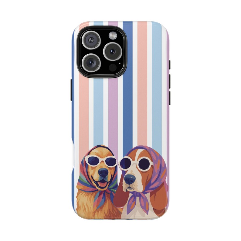 Personalized Cute Dog Phone Case for iPhone 17 16 15 14 13 12 11 Pro Max & Samsung Galaxy S25 S24 S23 S22 S21, Puppy Aesthetic Cover Gift 4. Pastel Rainbow