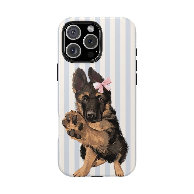 Personalized Cute Dog Phone Case for iPhone 17 16 15 14 13 12 11 Pro Max & Samsung Galaxy S25 S24 S23 S22 S21, Puppy Aesthetic Cover Gift 5. Blue Minimal