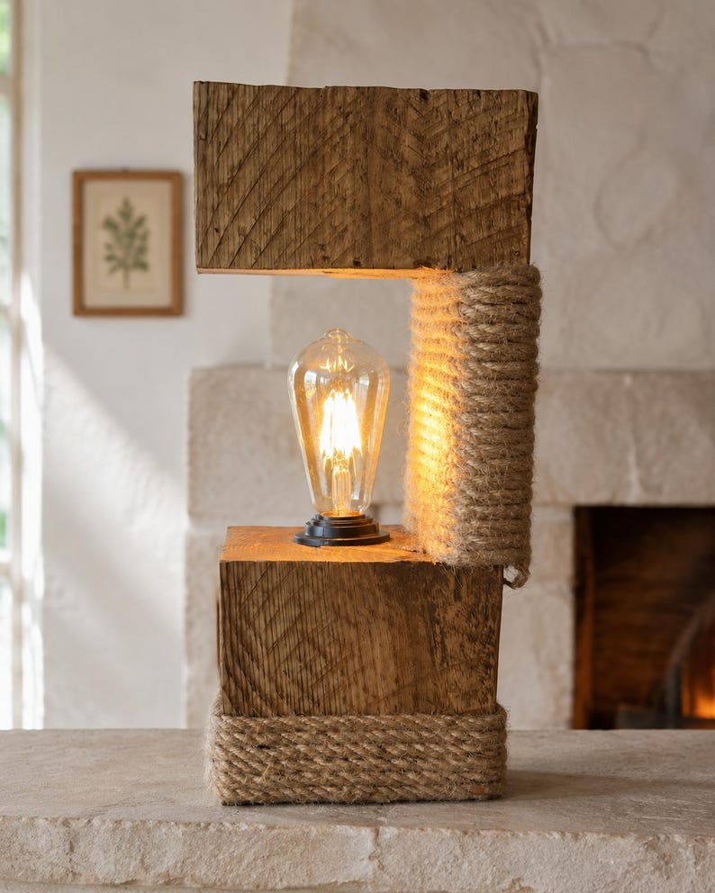 Edison table lamp viewed from another side