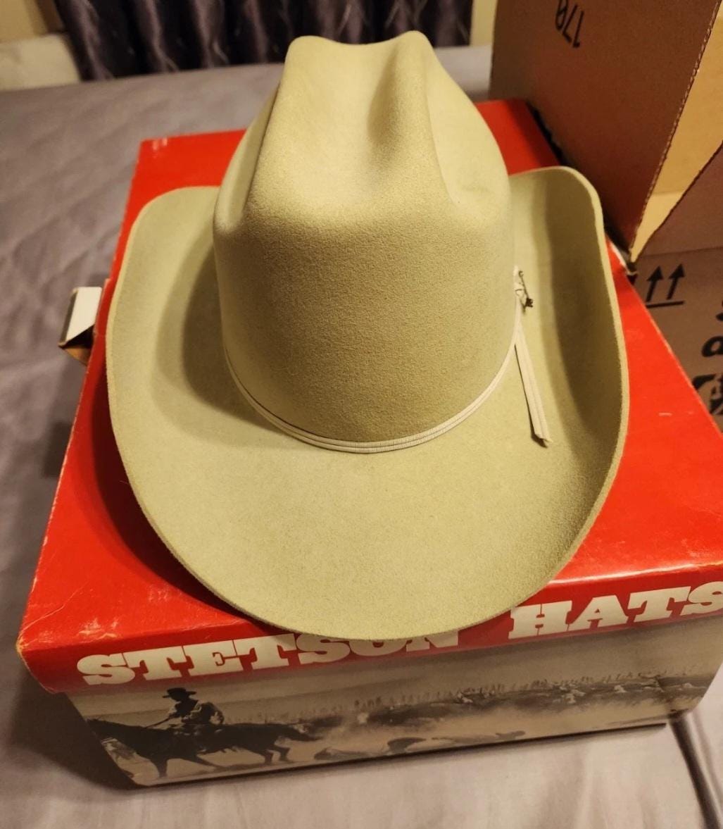 Vintage Stetson Cowboy Hat 7 - Etsy