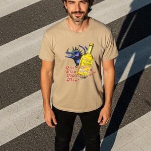 Unique Tequila Printed T-Shirt DTF Machine Washable Birthday Gift XS-5XL 100% Cotton 140gsm Wickable Fabric Twin Needle Stitched