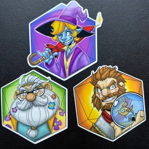 Tres Horny Boys from the Adventure Zone vinyl Sticker Set.