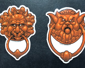 Labyrinth Door Knockers Vinyl Sticker
