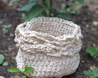 PDF Crochet PATTERN Mini Convertible Vegetable Bowl