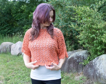 PDF Crochet PATTERN Brexley Crop Top