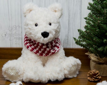PDF Crochet PATTERN Peppermint the Polar Bear Amigurumi