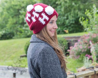 PDF Crochet PATTERN Ho Ho Ho Beanie