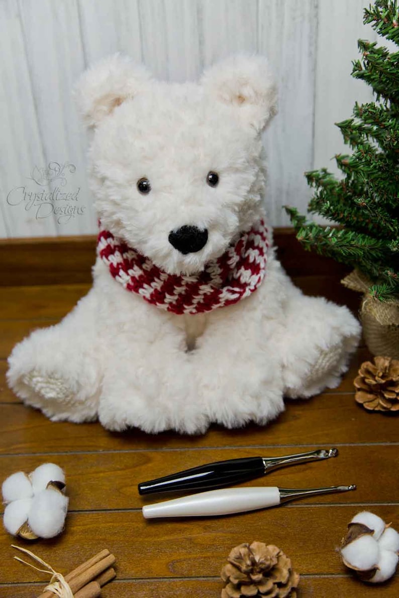 PDF Crochet PATTERN Peppermint the Polar Bear Amigurumi image 7