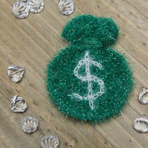 PDF Crochet PATTERN Money Scrubby Crochet Pattern