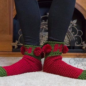 PDF Crochet PATTERN Ho Ho Ho Socks image 8