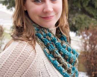 PDF Crochet PATTERN Affinity Cowl/Echarpe