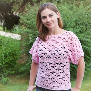 PDF Crochet PATTERN Sweet Tee, XS through 3X Adult
