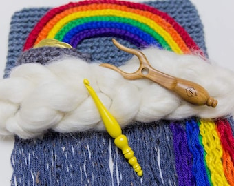 PDF Crochet PATTERN Pot of Gold Wall Hanging
