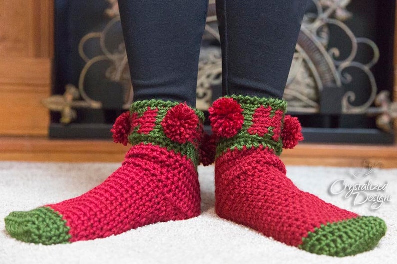 PDF Crochet PATTERN Ho Ho Ho Socks image 5