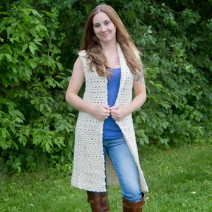 PDF Crochet PATTERN Juniper Vest