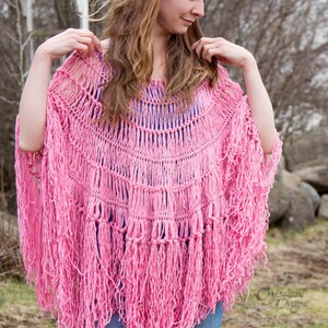 PDF Crochet PATTERN Hairpin Lace Poncho image 2
