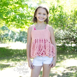 PDF Crochet PATTERN Havana Shirt or Dress Child sizes