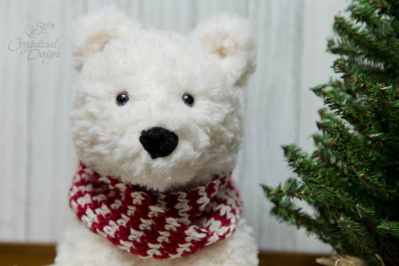 PDF Crochet PATTERN Peppermint the Polar Bear Amigurumi image 6