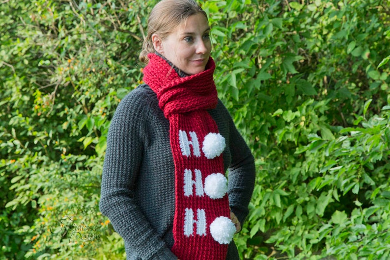 PDF Crochet PATTERN Ho Ho Ho Scarf image 2