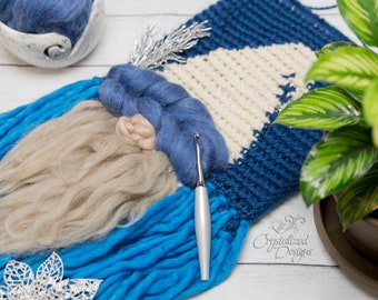 PDF Crochet PATTERN Gnome Wall Hanging