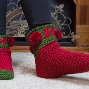 PDF Crochet PATTERN Ho Ho Ho Socks image 3