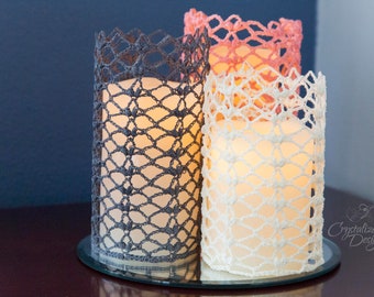 PDF Crochet PATTERN Unconditional Love Candle Sleeve