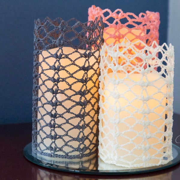 PDF Crochet PATTERN Unconditional Love Candle Sleeve