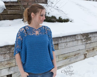 PDF Crochet PATTERN Elysian Pullover