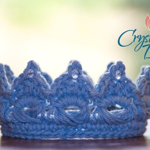 PDF Crochet PATTERN Perfect Prince/Princess Crown