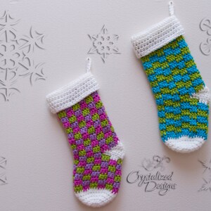 Blitzen Stocking Crochet Pattern