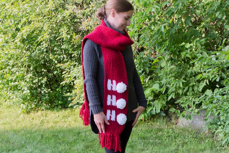 PDF Crochet PATTERN Ho Ho Ho Scarf image 4