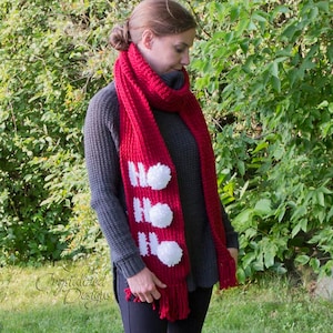 PDF Crochet PATTERN Ho Ho Ho Scarf image 3