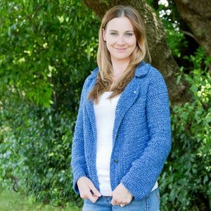 PDF Crochet PATTERN Jean Jacket