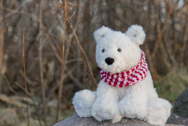 PDF Crochet PATTERN Peppermint the Polar Bear Amigurumi image 4