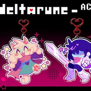 Deltarune Epoxy Keychain