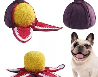 Nocciola Rafflesia Snuffelspeelgoed, stervormig matje met verborgen pluche bal en knisperend geluid, 2-in-1 wasbaar speelgoed voor kleine tot middelgrote honden