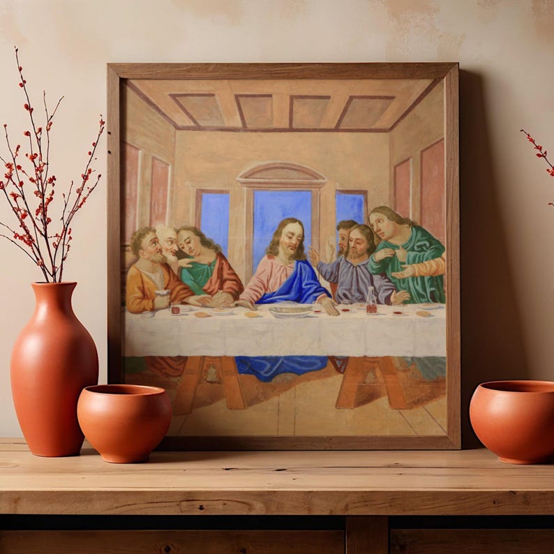 The Last Supper Printable Art | Timeless Classic Wall Art | Vintage ...