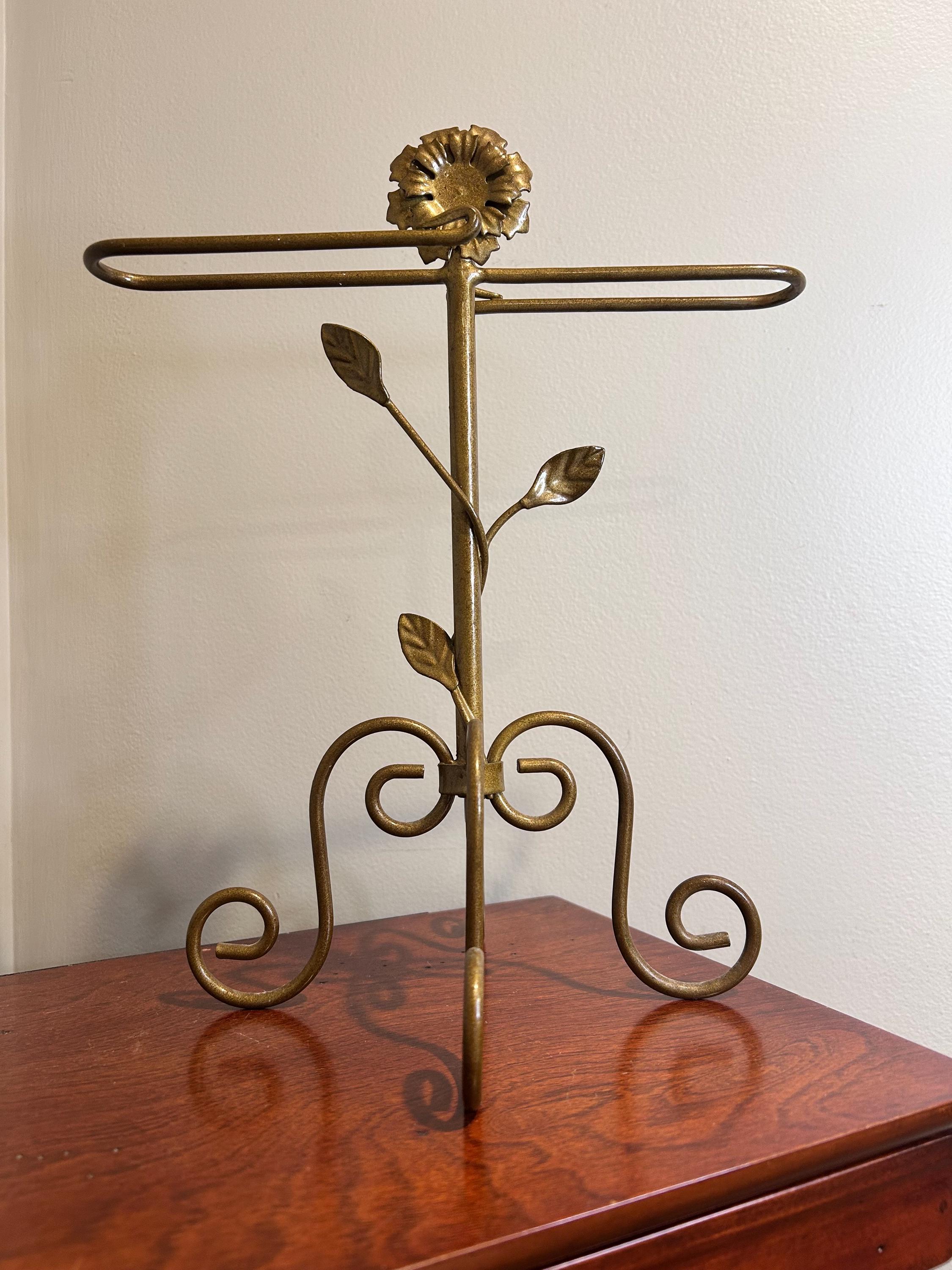 ヴィンテージ ハリウッドリージェンシー タオルホルダー Hollywood Regency Vintage Towel Holder - Etsy