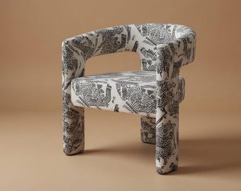 Designer Stuhl Tiger Stripes Esszimmer- / Schminkstuhl