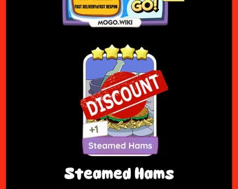 Steamed Hams - Monopoly_GO 4 Star Stickers - New Album June ( Fast Sent )