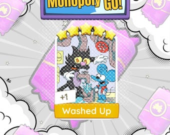 Washed Up - Monopoly_GO 5-stjärniga klistermärken - Nytt album juni (snabbt skickat)