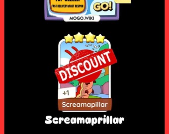 Screamapillar - Monopoly_GO 4 Star Stickers - New Album June ( Fast Sent )