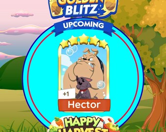 Hector - Monopoly_GO 5 Star Stickers Golden Blitz Event - ( Fast Sent )