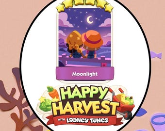 Moonlight - Monopoly_GO 6 Star Stickers - New Album Happy Harvest ( Fast Sent )