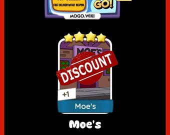 Moe's - Monopoly_GO 4 Star Stickers - New Album June ( Fast Sent )