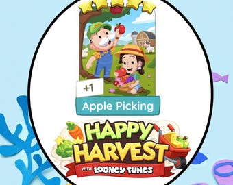 Apple Picking - Monopoly_GO 5 Star Stickers - New Album Happy Harvest ( Fast Sent )