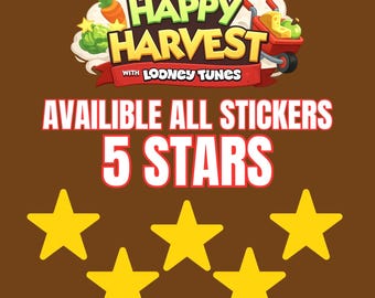 Monopoly_GO 5 Star Stickers - New Album Happy Harvest ( Fast Delivery )