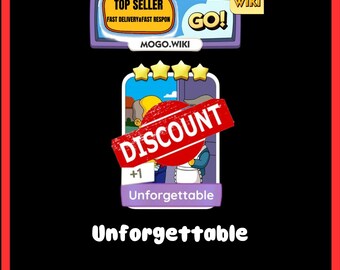 Unforgettable - Monopoly_GO 4 Star Stickers - New Album June ( Fast Sent )